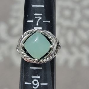 David Yurman Aqua Chalcedony Infinity Ring